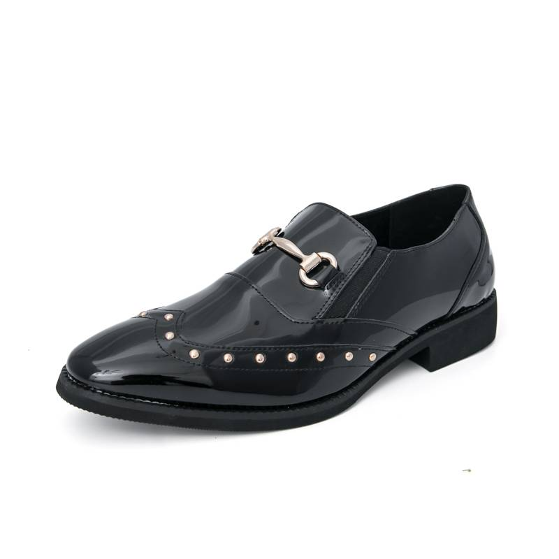 Nuevos zapatos de vestir de banquete de colores para hombre de negocios con punta puntiaguda, mocasines casuales, estilo coreano, zapatos de boda de estilo británico de moda._voghion.com