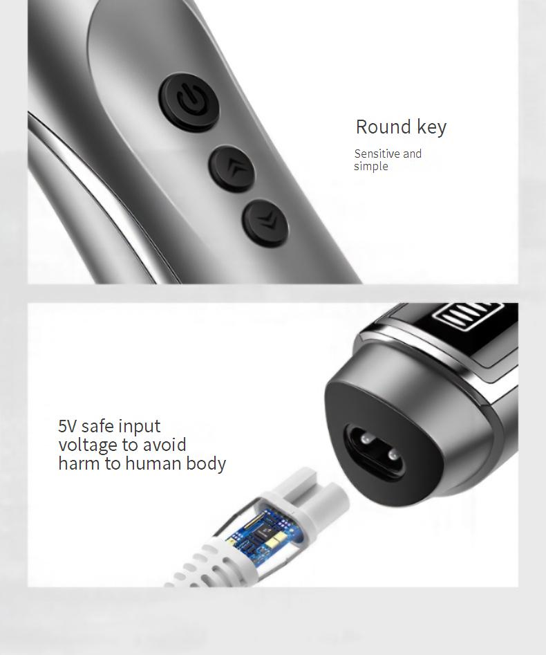 Professional Hair Clipper & Trimmer Set - USB Rechargeable, Waterproof, 3-in-1 Multifunctional Hair Cutting Machine For Men, Women, Kids_voghion.com