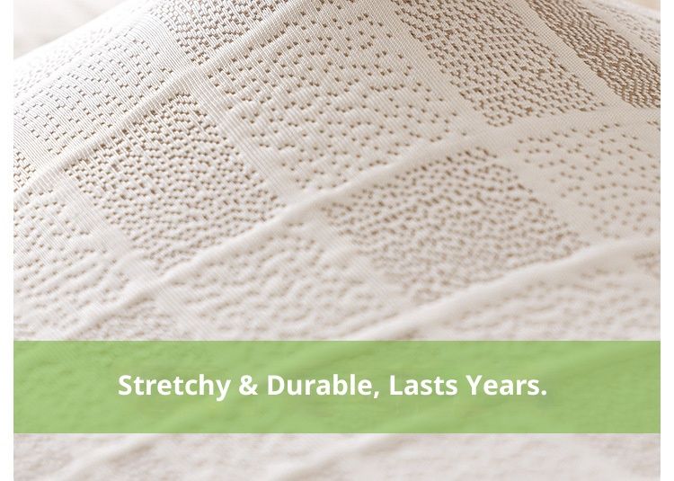 Housse de canapé rafraîchissante à carreaux – Housse de canapé extensible style hôtel avec ajustement élastique (plusieurs tailles, tissu respirant, couleurs modernes)_voghion.com