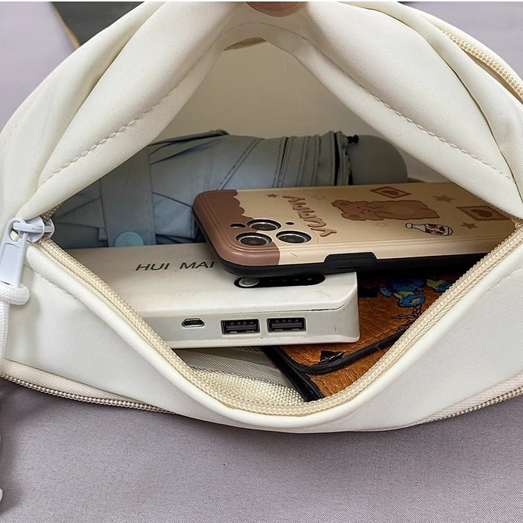 COW INS Japanese Chest Unisex Simple Casual Solid Color Small Backpack Single Shoulder Harajuku Style Crossbody Bag_voghion.com