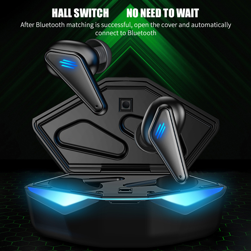 Auricolari da gioco professionali Auricolari wireless Bluetooth 5.0 Suono basso stereo surround a doppia modalità a bassa latenza con microfono_voghion.com