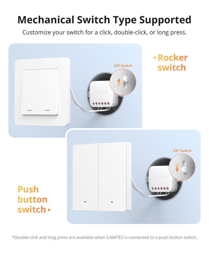 SONOFF S-MATE Extreme Switch Mate S-mate2 Remote Automation Module Diy Smart Home With MINIR4/DUALR3/DUALR3_voghion.com