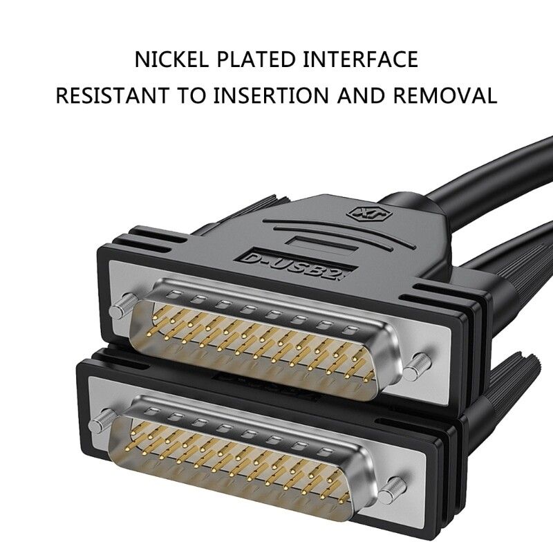 DB25 Extension Cable Male Female 25pin Parallel Serial Port Cable Data Wire Line_voghion.com