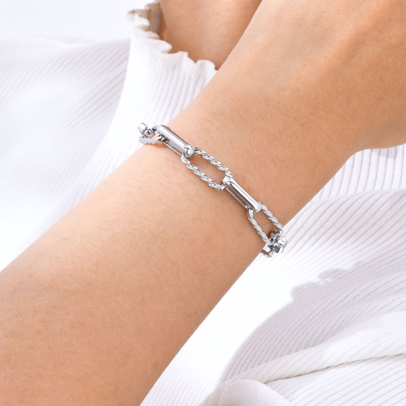 Women's Jewelry Stainless Steel Bracelet Gold Ladies Personality Fashion Spring Water Jewelry_voghion.com
