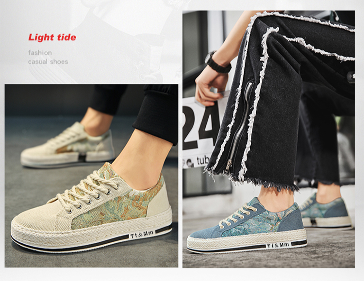 Flash shipping canvas trendy and versatile men's sports board shoes, breathable cloth for all seasons, casual shoes_voghion.com