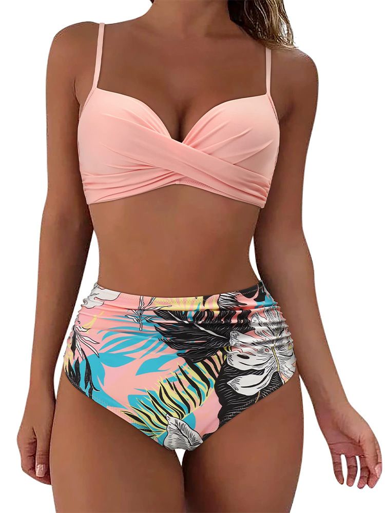 Vêtements pour femmes Maillot de bain deux pièces Maillot de bain bikini sexy Maillot de bain deux pièces pour vacances à la plage_voghion.com