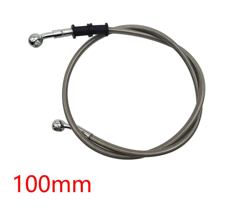 Manguera de freno trenzada de 300 mm a 2200 mm para embrague hidráulico M10 de 28 ° Banjo y tubo para motocicleta universal_voghion.com