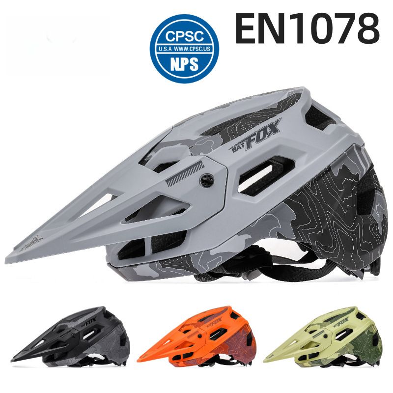 BATFOX grænseoverskridende cykelhjelm mountainbike landevejs skateboardhjelm MTB mænd og kvinder offroad hjelm_voghion.com
