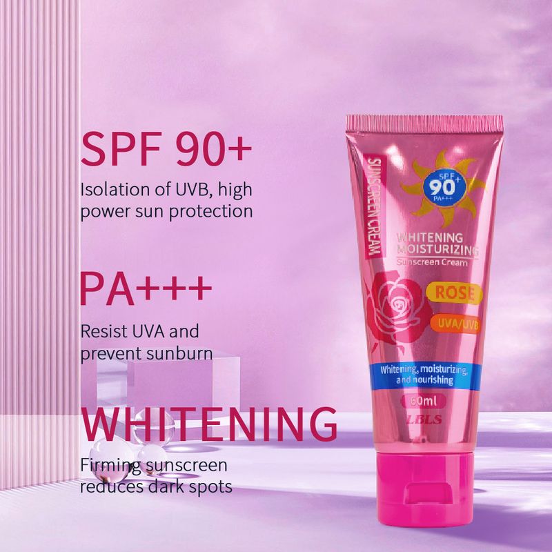 (Rosa) LBLS SUNSCREEN Crema BB aislante reparadora de múltiples efectos, hidratante y corrector con control de grasa ()_voghion.com