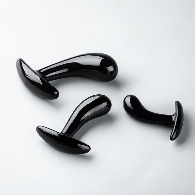 Injection Molded TPE Thumb Three-Piece Set Erotic Back Court Unisex Masturbator Stimulating Anal Plug Adult Products_voghion.com
