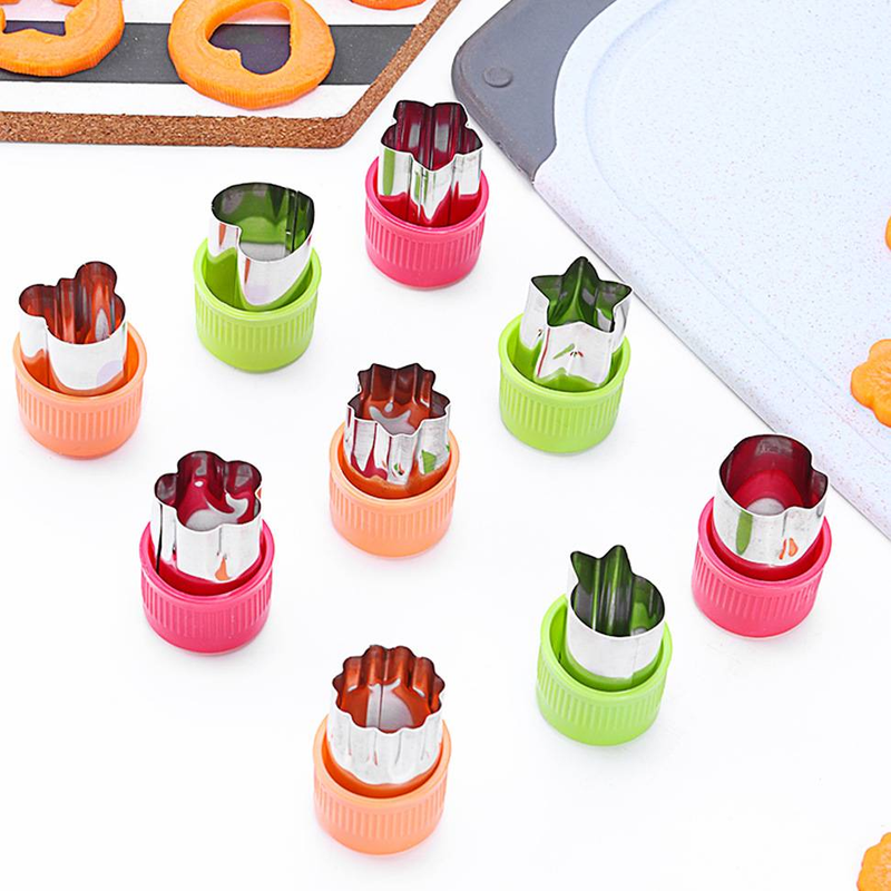 3-teiliges Ausstechformen-Set aus Edelstahl mit Obst- und Gemüseform, Blumenstempel, DIY-Form zum Backen in der Küche_voghion.com