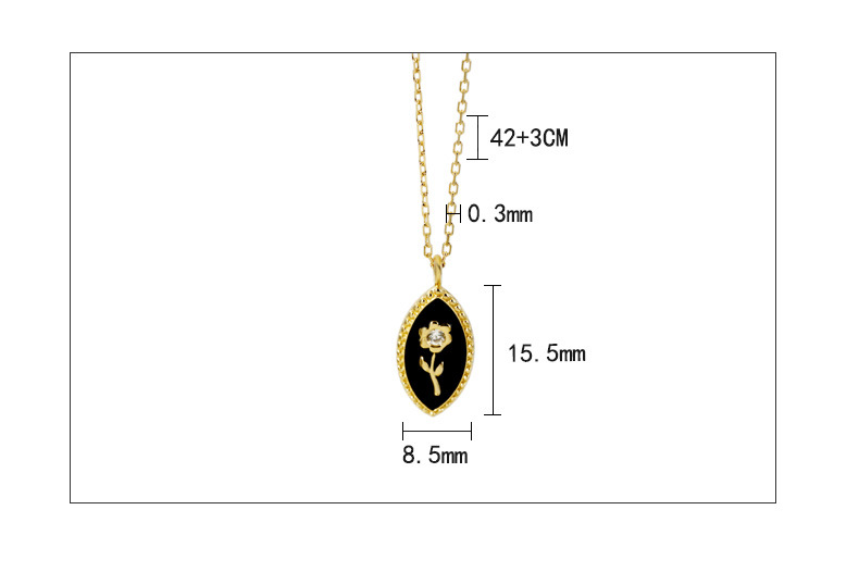 Halskette mit Rosenanhänger aus Sterlingsilber, explosive Schlüsselbeinkette für Damen, für Freundin, Nischendesign, Ins-Style-Accessoires, Schmuck_voghion.com