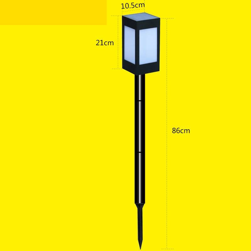 Luci da parete per esterni alimentate a energia solare, luci da giardino, luci a colonna quadrate impermeabili per cortili, ville e vialetti_voghion.com