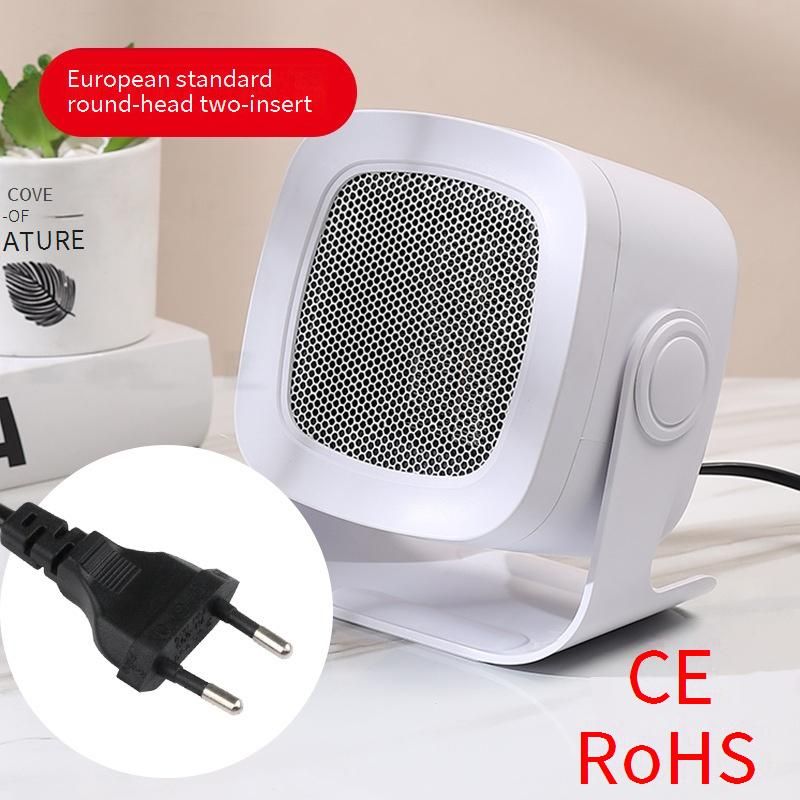 Kompakte Tischheizung - 800 W tragbarer elektrischer Raumheizer mit PTC-Technologie, 2 Heizstufen, Überhitzungsschutz für Zuhause,_voghion.com