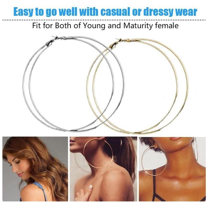 Trendige, große Hip-Hop-Punk-Creolen mit kleinem Kreis, 18 Karat vergoldet, elegant, 9 cm groß, Damenohrringe, Modeschmuck für Damen_voghion.com