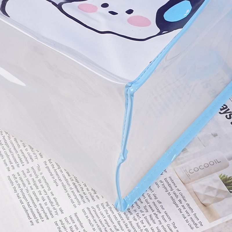 PVC Cartoon mattiert halbtransparent süße Gelee tägliche Einkaufstasche minimalistischen Ins_voghion.com