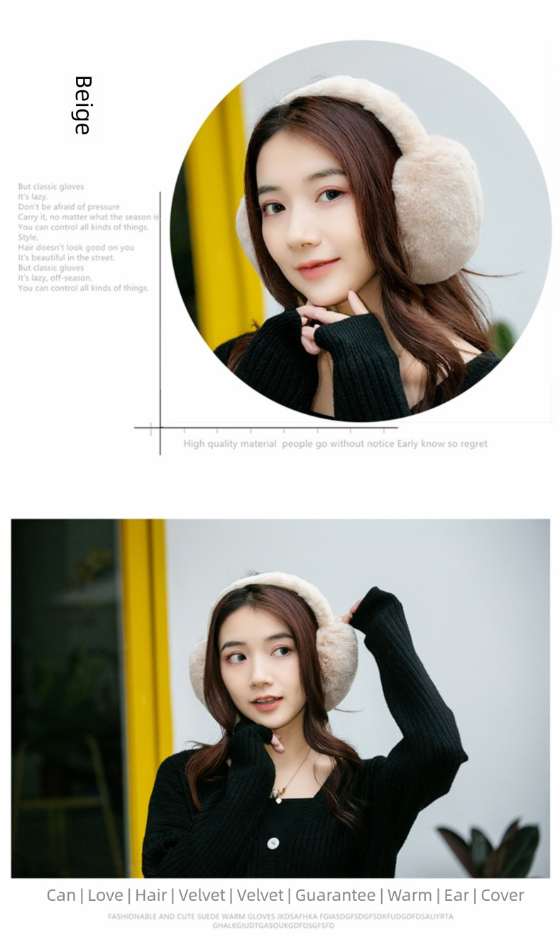 Nuove cuffie antirumore pieghevoli per uomo e donna, calore invernale, antivento, antigelo, fascia per la testa con memoria staccabile, orecchie di peluche_voghion.com