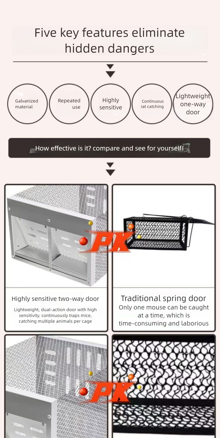 Mouse Artifact Catching Mice One Nest End Rodent Control Household Indoor High-Efficiency Cage Automatic Super Strong_voghion.com