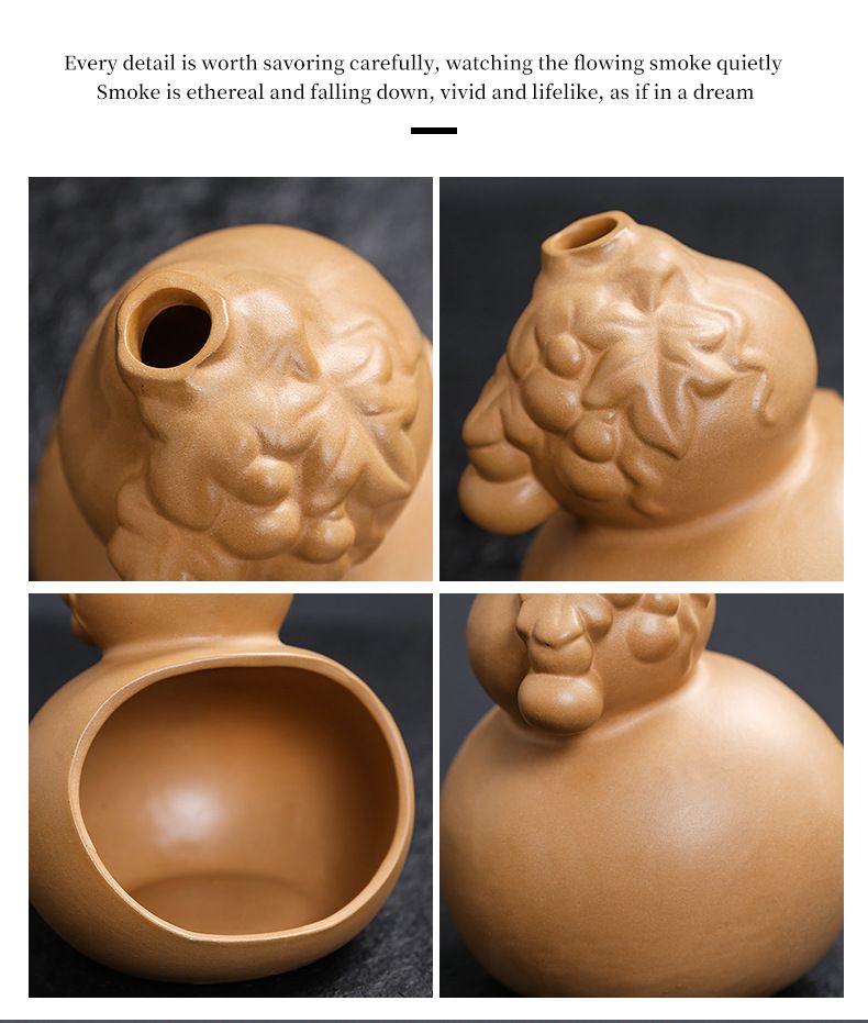 Keramik peruanischer Heiliger Holzhalter Salbei Tablett Weihrauchbrenner Wohndekor Ornament_voghion.com