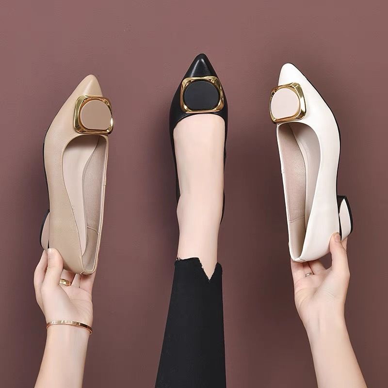 Weiche Lederschuhe mit flachem Mund, einzelne Schuhe aus Lackleder für Damen, rutschfeste, weiche Sohle, atmungsaktive Arbeitsschuhe für Mütter, kleine Lederschuhe für Damen_voghion.com