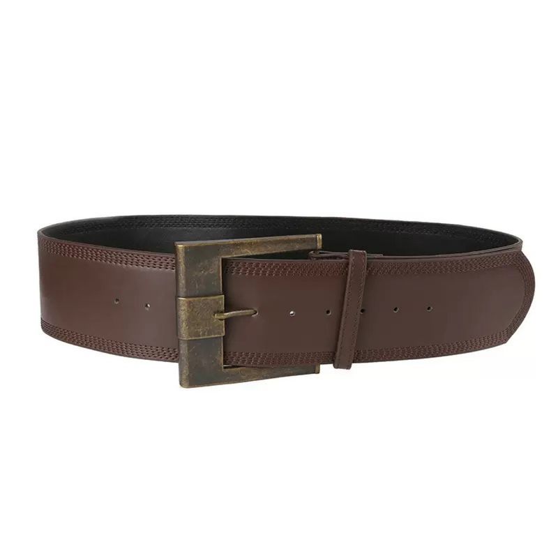 Metal Pin Buckle Wide 2024 New Punk Style Outer Belt For Women_voghion.com