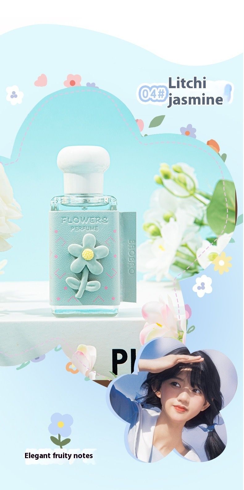 New Perfume Bag Three Dimensional Flower Perfume Flower and Fruit Fragrance Women's Perfume Long Lasting Fragrance The Same Student Perfume_voghion.com