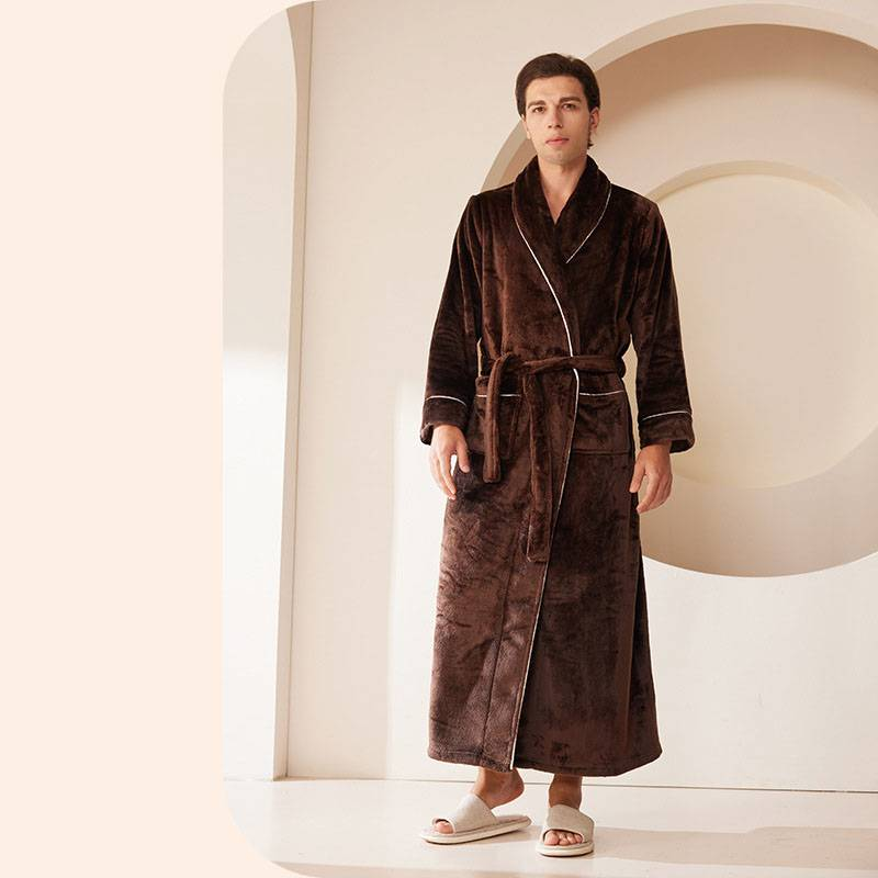 WinterHug RYYD Flanell-Nachthemd – Übergröße|Ganzjahres-Bademantel_voghion.com