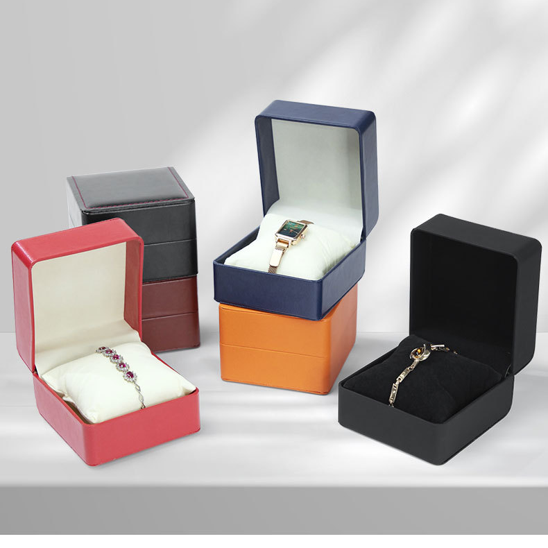 Watch Storage Box Watch Box Black Clamshell Watch Box Bracelet Watch Storage Box Business Watch Box Watch Display Box_voghion.com