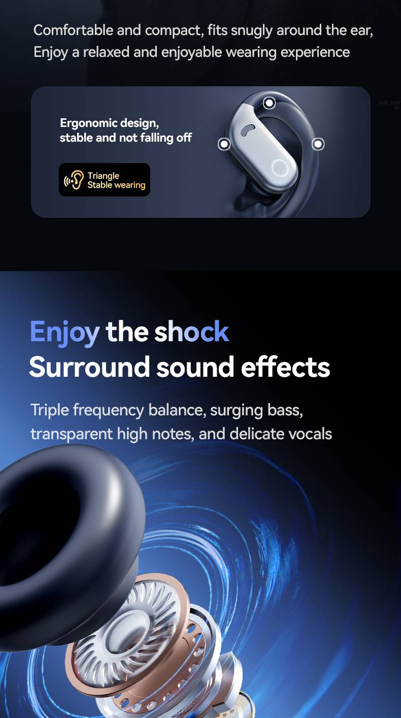 Popular M78 Open Bluetooth Earphones With Noise Reduction And Wireless Ear Hanging Running Sports Digital Display Earphones_voghion.com