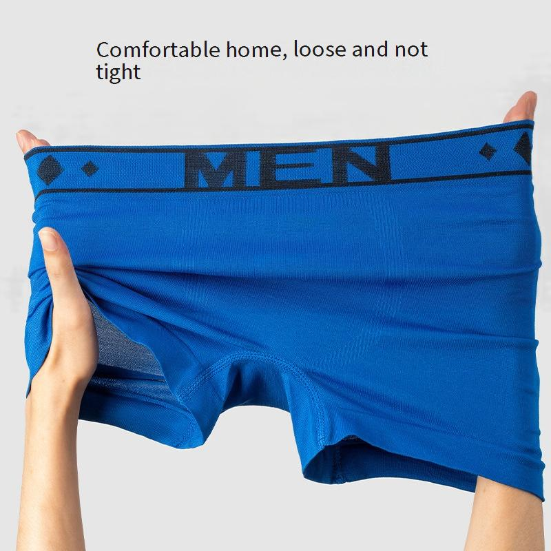 Ropa interior para hombre, cómoda, deportiva, antibacteriana, transpirable, de talla grande, bóxer elástico grande, sin costuras._voghion.com