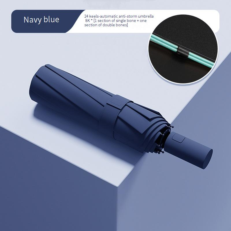 36 Rib Keel Fully Automatic Folding Umbrella Printed Logo Advertising Business Sunny And Rainy Dual Use Sun Umbrella Promotion Sun Protection_voghion.com