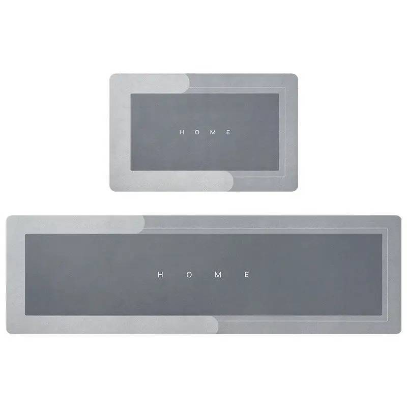 Teppich 1 STÜCK Home Kitchen Mat Stripe Wasserabsorbierende Ölabsorbierende rutschfeste Fußmatte Schneidbare Türöffnung Wohnzimmer Maschinenwaschbar_voghion.com