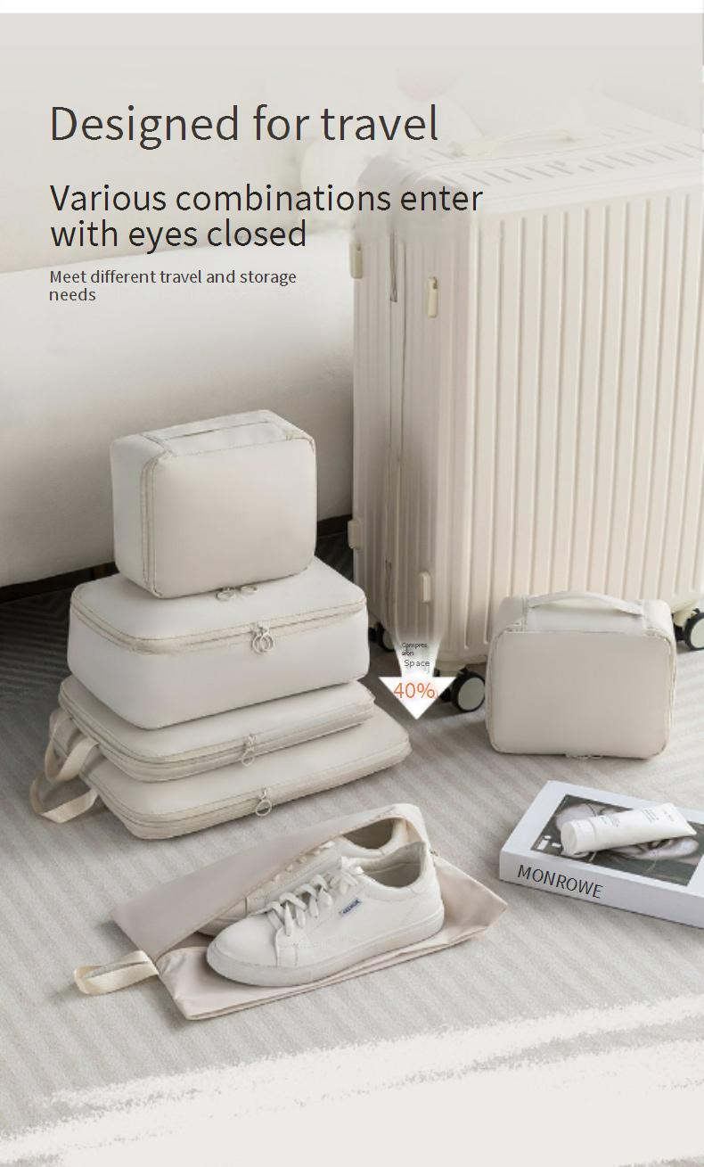 Ultimatives Reise-Organizer-Set – 10-teiliges Packsystem für Kleidung, Schuhe, Toilettenartikel und Elektronik (mehrere Fächer, wasserabweisend, faltbar)_voghion.com