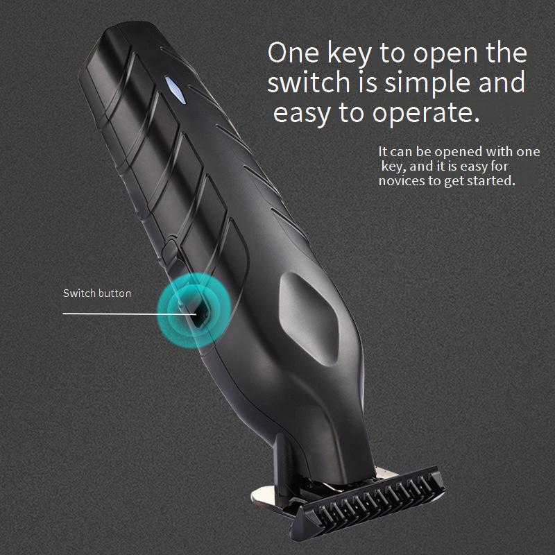 Professional Cordless Hair Clipper For Men - Powerful Rechargeable Hair Trimmer With Stainless Steel Blade, Detachable & Washable Head, Low Noise_voghion.com