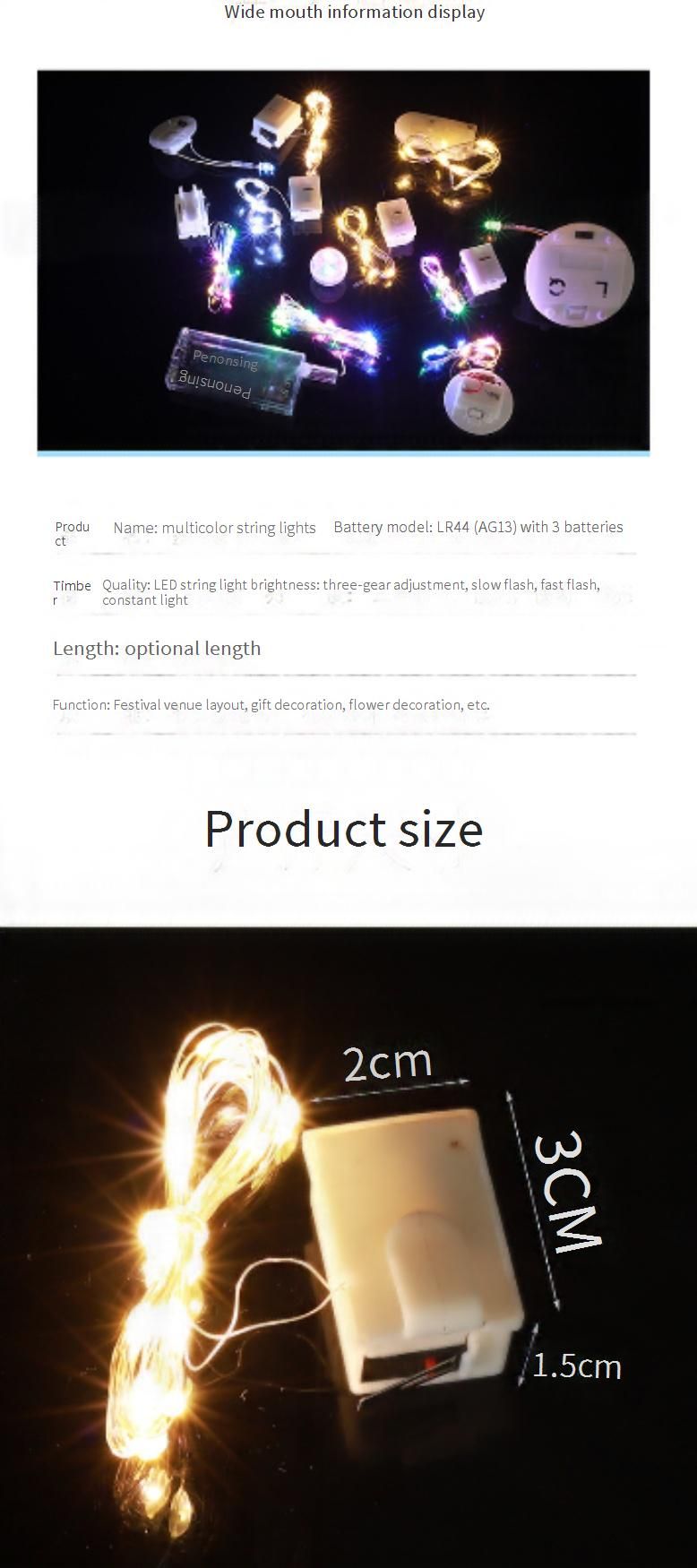 Copper Wire LED Fairy Lights - USB Powered String Lights For Gift Boxes, Flowers, And Home Decor_voghion.com