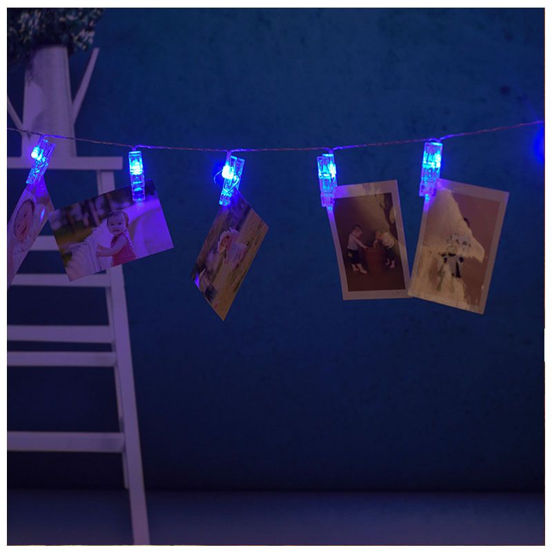 Battery-Powered LED Clip String Lights – 1.5M/3M/5M/10M Photo Display Fairy Lights For Indoor Room Decor, Christmas & Party_voghion.com