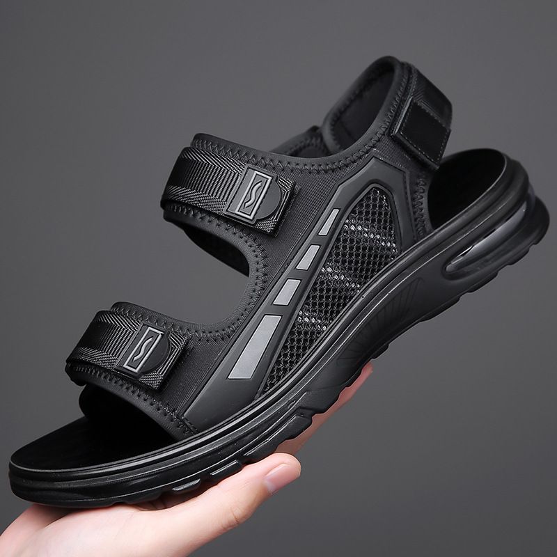 Sandals Men Summer 2025, New Sweat Casual Outdoor Beach Shoes With Soft Soles And Anti Slip Air Cushion, Suitable For_voghion.com