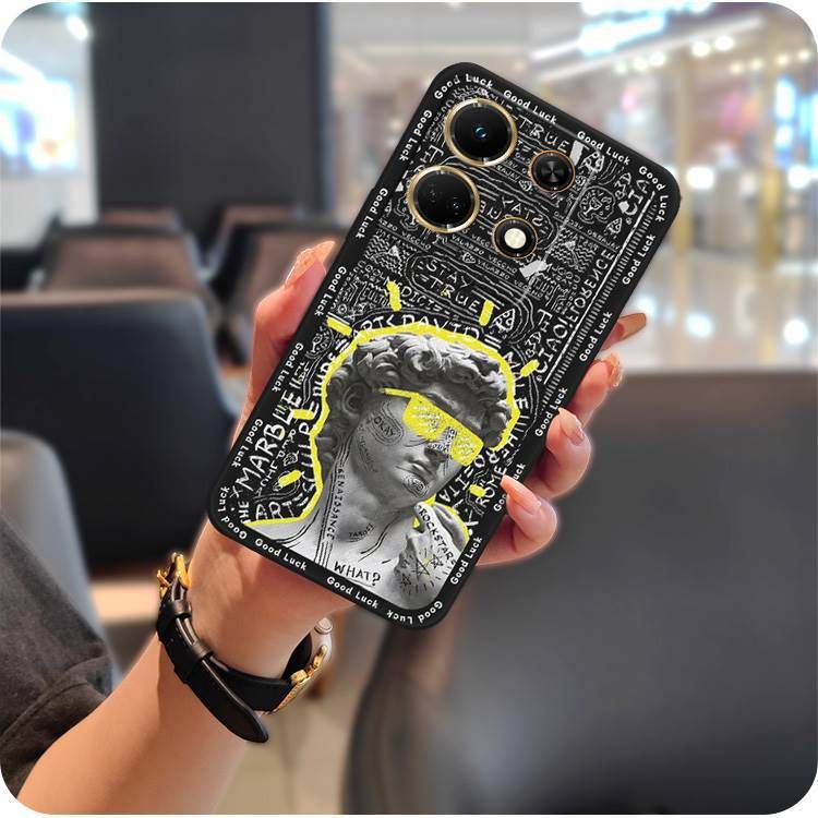 TechGlobe compatibile con Infinix Note30 VIP/X6710 Custodia per telefono rossa con bordo completo per uomini e donne, divertente e creativa._voghion.com