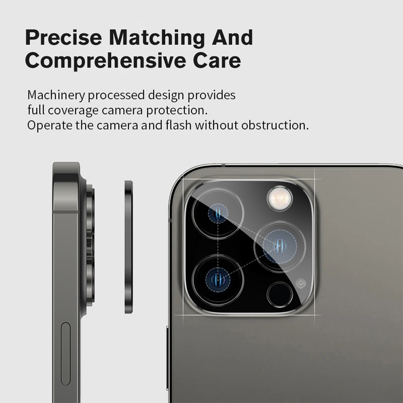 Alloy Lens Tempered Glass For Iphone 14 Pro Max Camera Screen Protector For Iphone14 Plus 14pro Rear Metal Lens Full Cover Glass_voghion.com