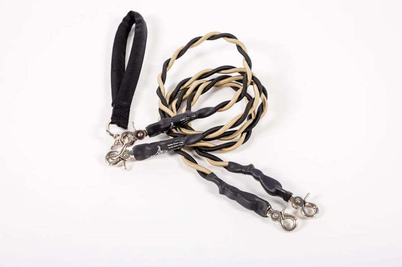 Neue Bungee Creative Doppelte Elastische Hundeleine_voghion.com