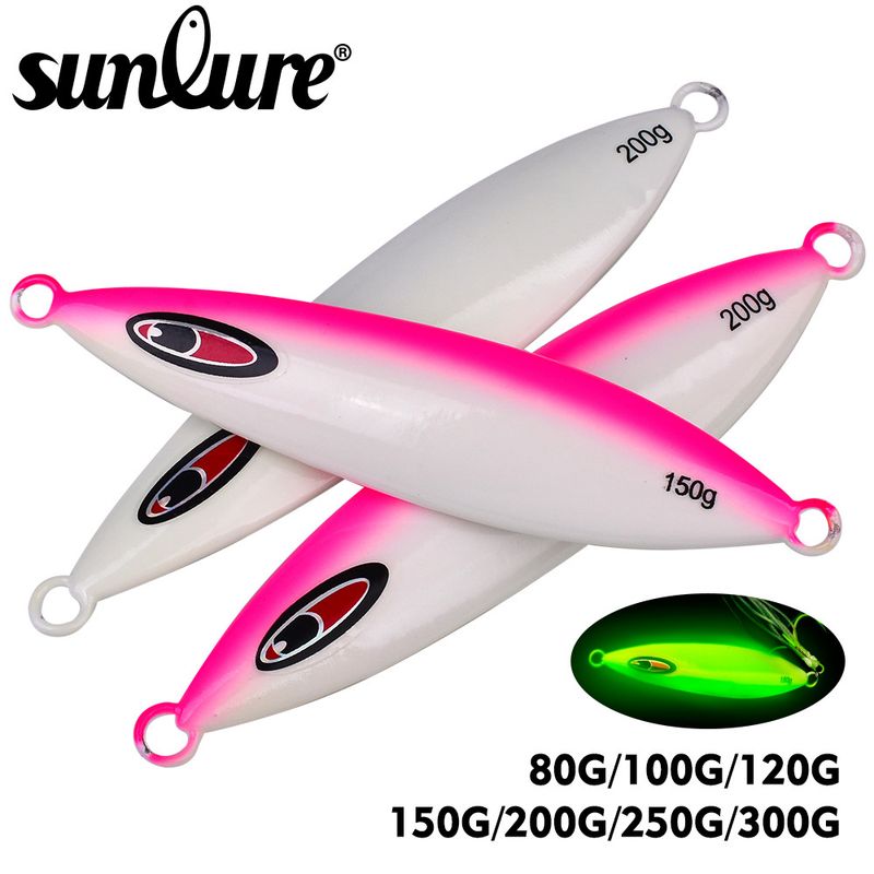 Deep Laser Luminous Slow Jigging Fast Sinking Lure Boat Sea Fishing Hairtail Jig Lead Fish_voghion.com