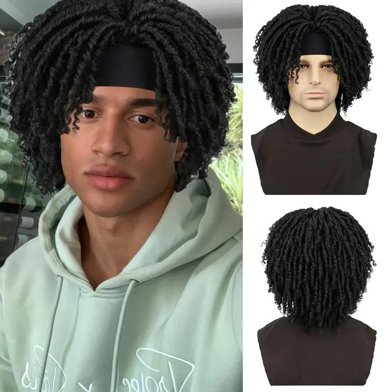 Synthetic Hair African Chemical Fiber Crochet Hair Tube Hollow Curly Wig Ice Ribbon Dreadlocks Headband Wig_voghion.com