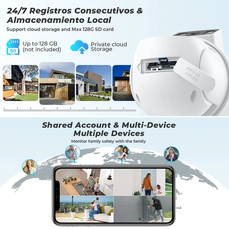 Lente wi-fi 4k 8mp ptz tela dupla 4x zoom digital câmera ip 4mp hd rastreamento automático ao ar livre cctv vigilância icsee app_voghion.com