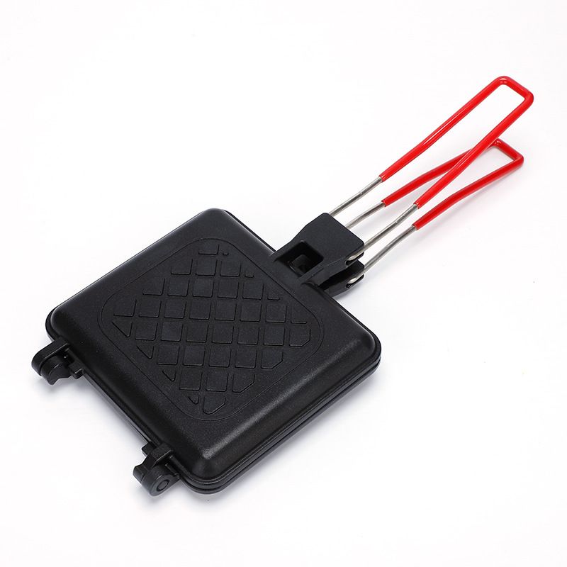 Dedicated Outdoor Detachable Sandwich Baking Pan Double Sided Non Stick Baking Pan Gas Universal Bread Frying Pan Mold_voghion.com