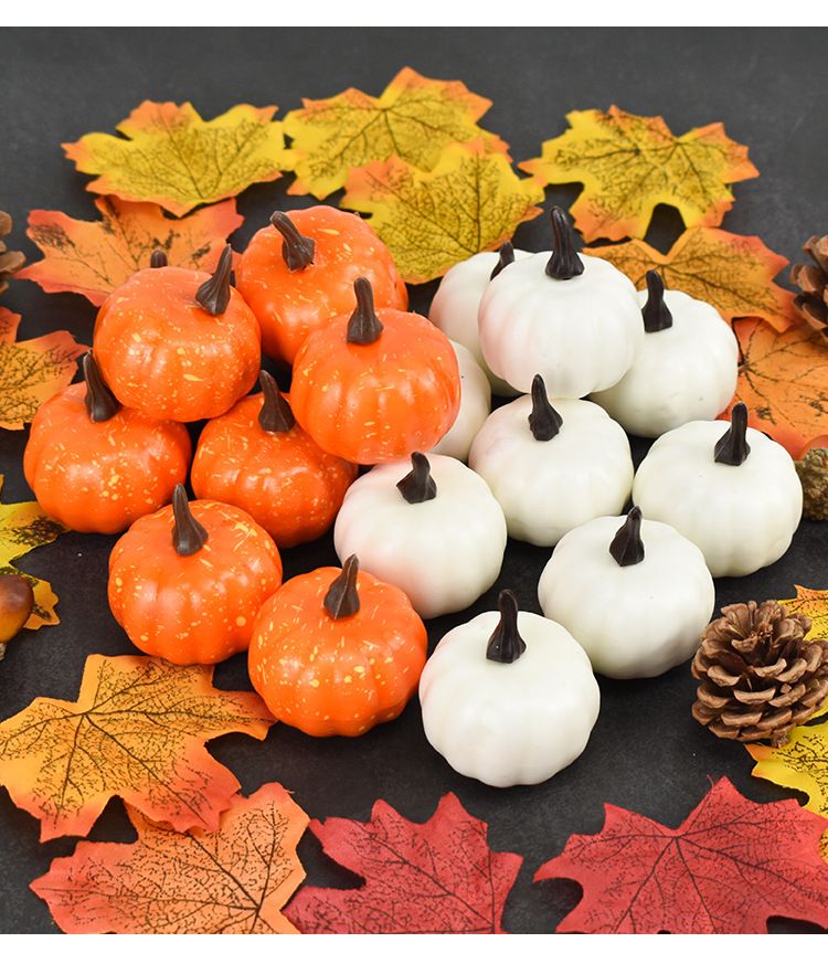 Simulation Kürbis 5,5 cm kleiner Kürbis Halloween Kürbis Kranz Dekoration Zubehör Thanksgiving Dekoration Kürbis Requisiten_voghion.com