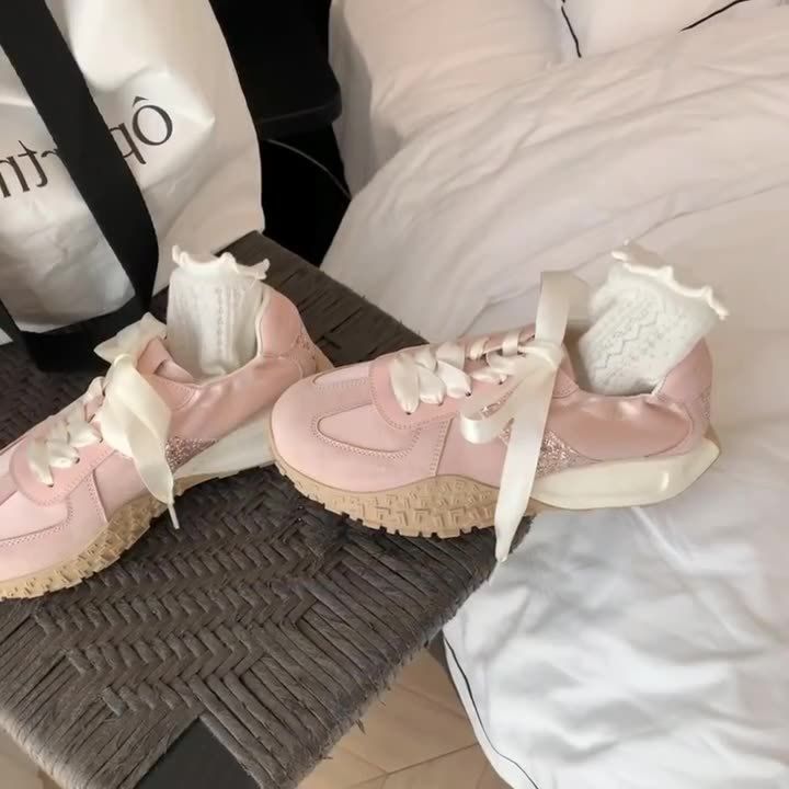 Leisure sports with Forrest Gump shoes small white shoes silver German training shoes thick soles and elevating shoes_voghion.com