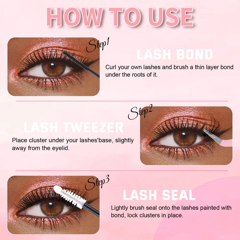 CMAYOME 640 Stück DIY-Cluster-Wimpernverlängerungen – 8–18 mm natürliche, feine D-Curl-Falsche Wimpern, tierversuchsfreie Fasern_voghion.com