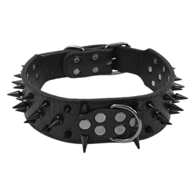 Rivet Large Bulldog Domineering Collar Anti-Bite Bully Dog Supplies Pet_voghion.com