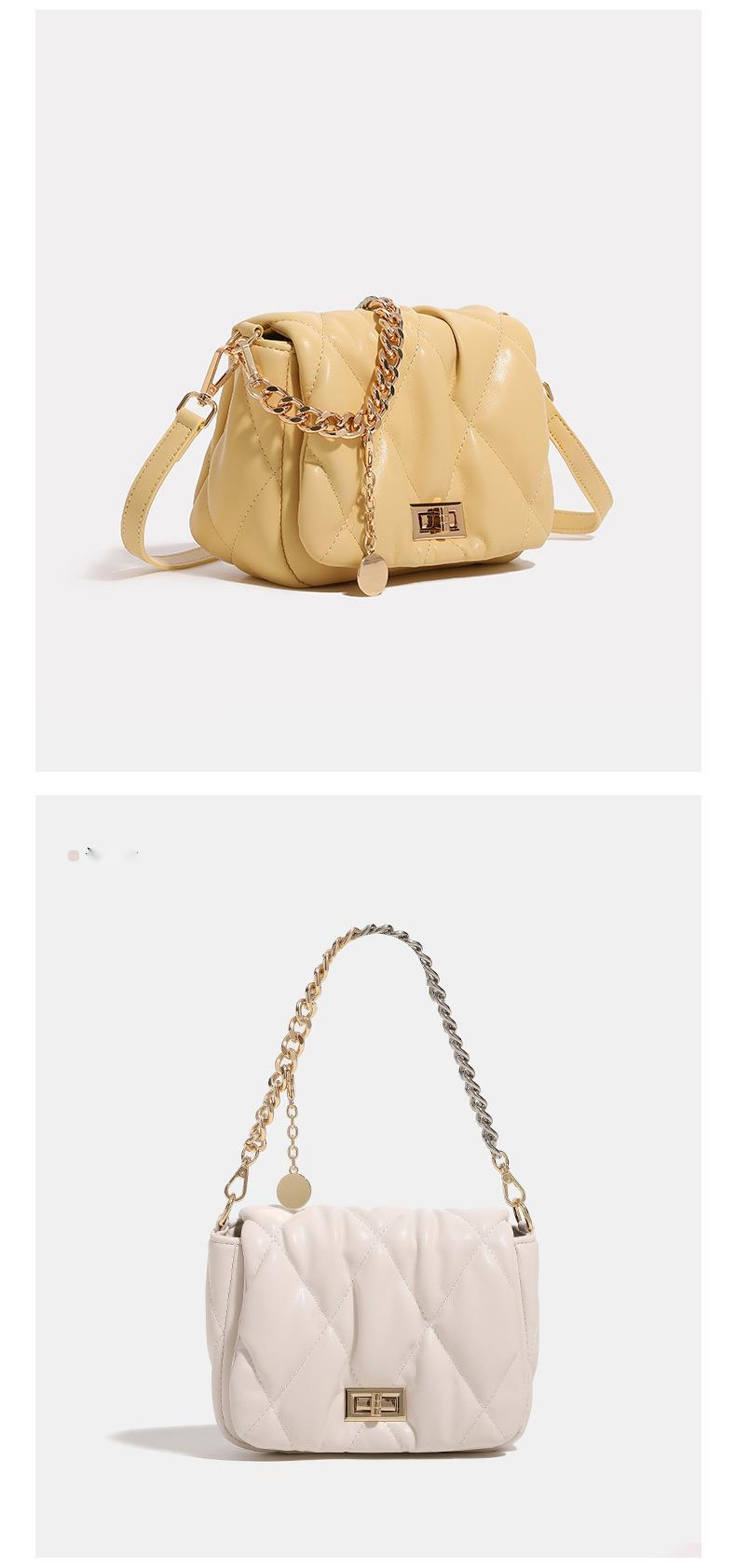 Lingge Handheld Chain Square 2024 Neue kleine und beliebte High-End-Mode für Damen, vielseitige Umhängetasche mit einer Schulter_voghion.com
