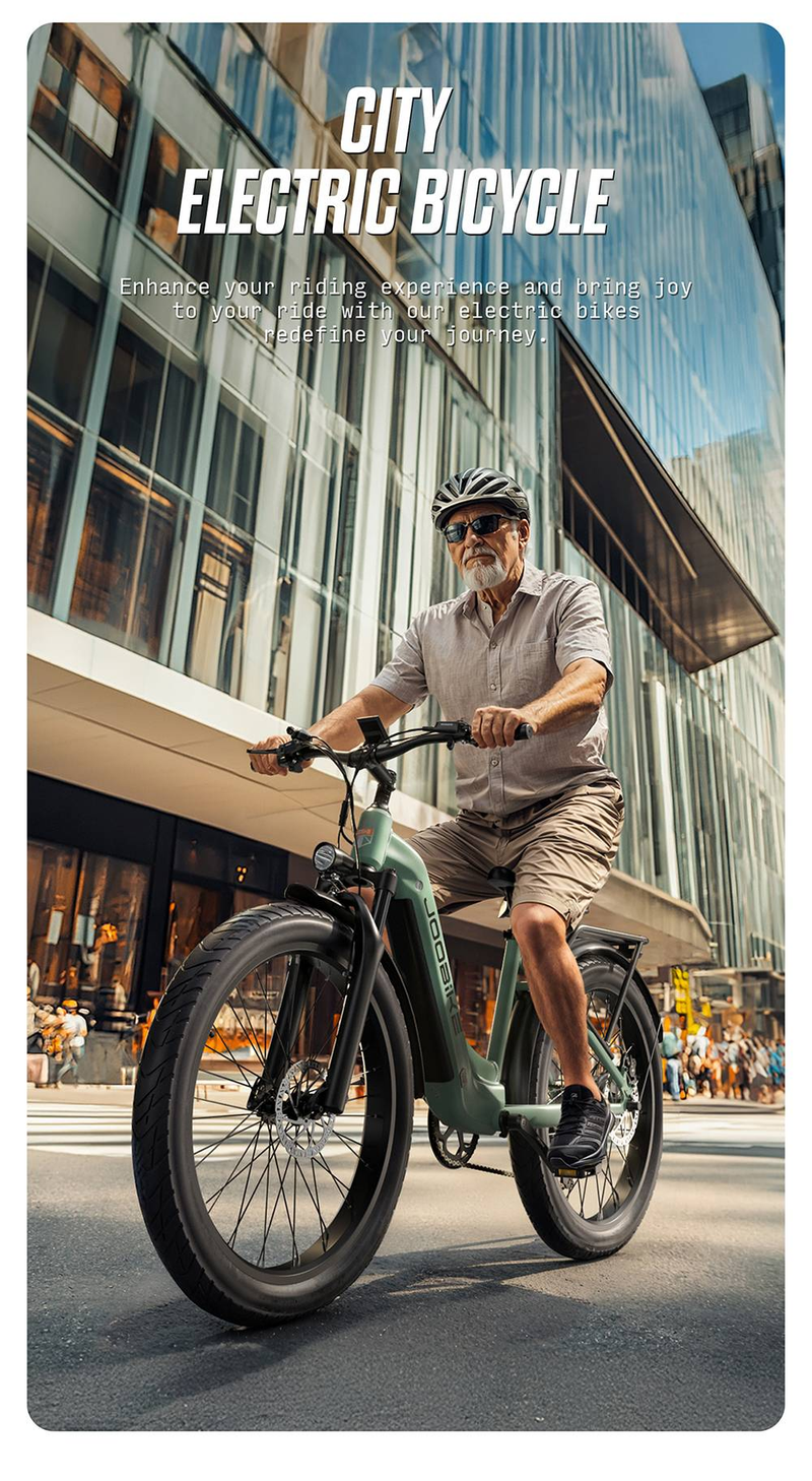 Elektrofahrrad für Erwachsene JOOBIKE J001 1000W 48V 17.5AH 26 Zoll_voghion.com